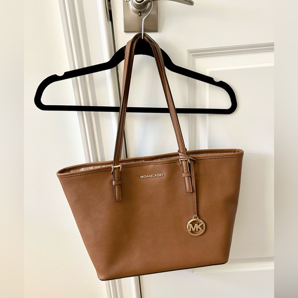 Michael Kors Handbags - Michael Kors Brown Saffiano Leather Tote
